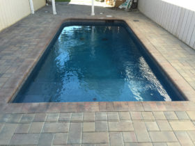 Paver pool deck