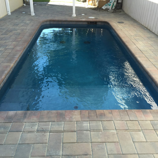 Paver pool deck